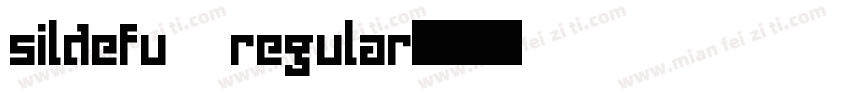 sildefu regular字体转换